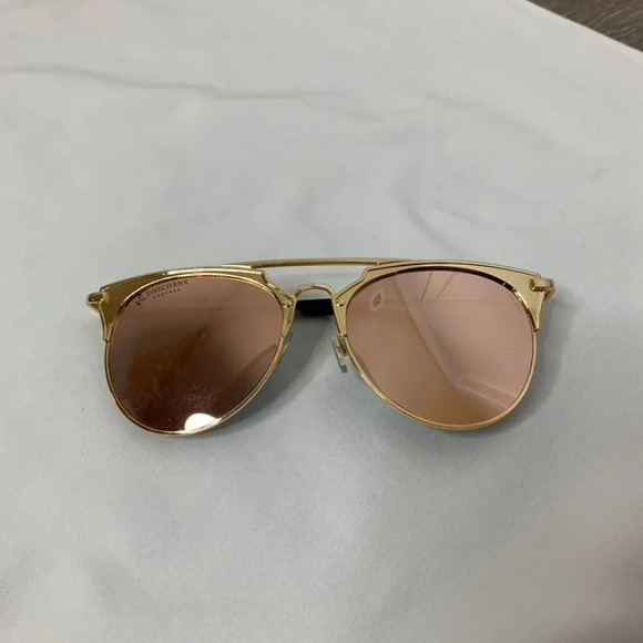 Women's Aviator Sunglasses Rose Gold Pink Festival coastal cowgirl Party - Picture 6 of 10